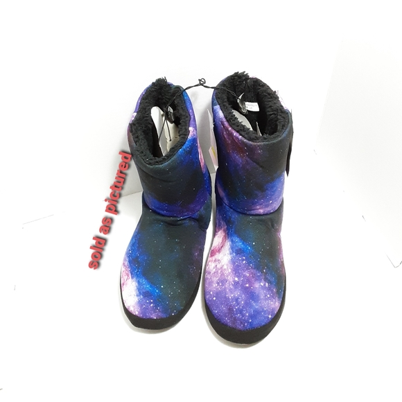 Galaxy Print Slipper Boots NWT - Picture 3 of 6